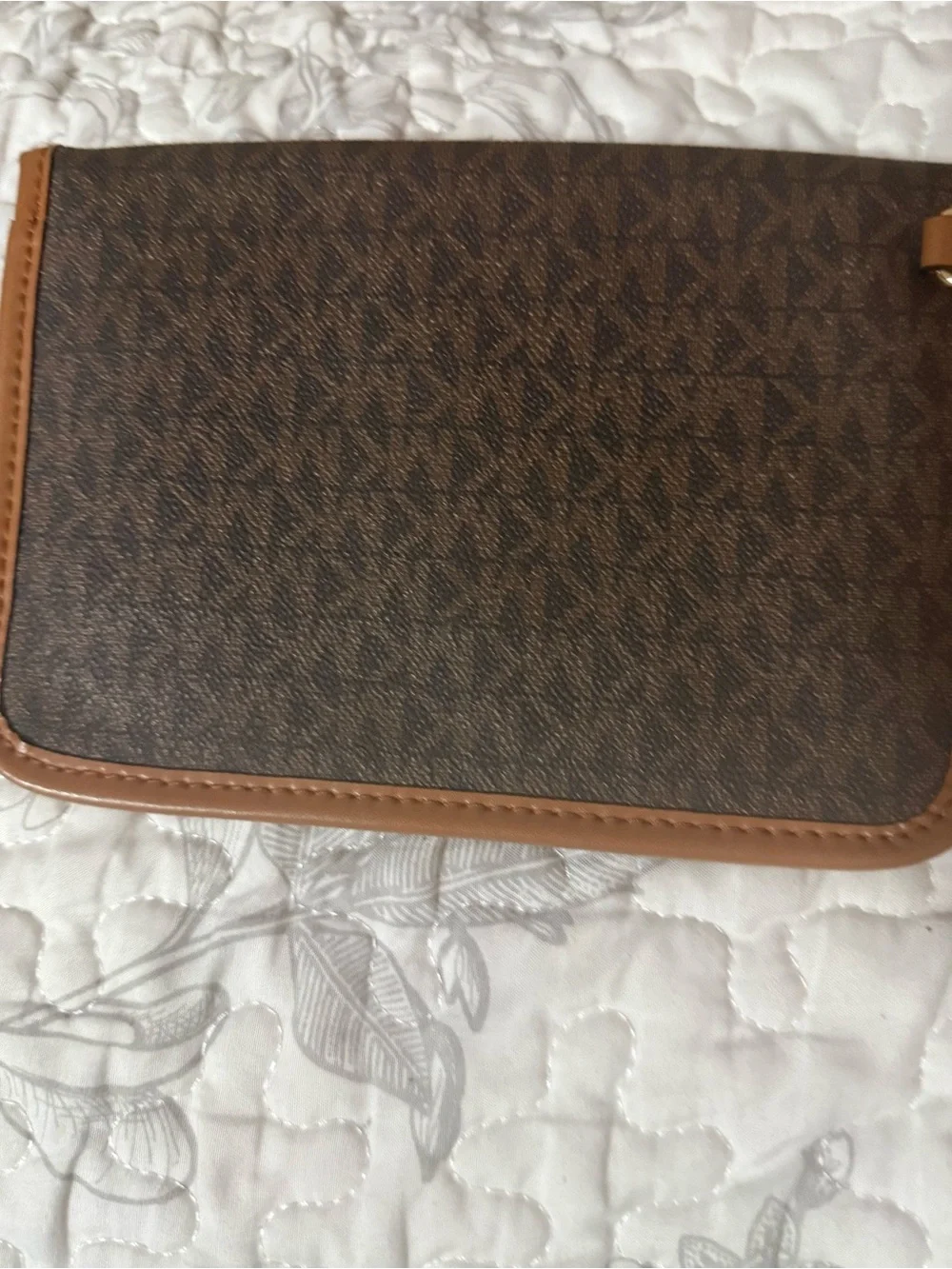 Brown Canvas & Tan Trim Women’s/Men's Travel Pouch